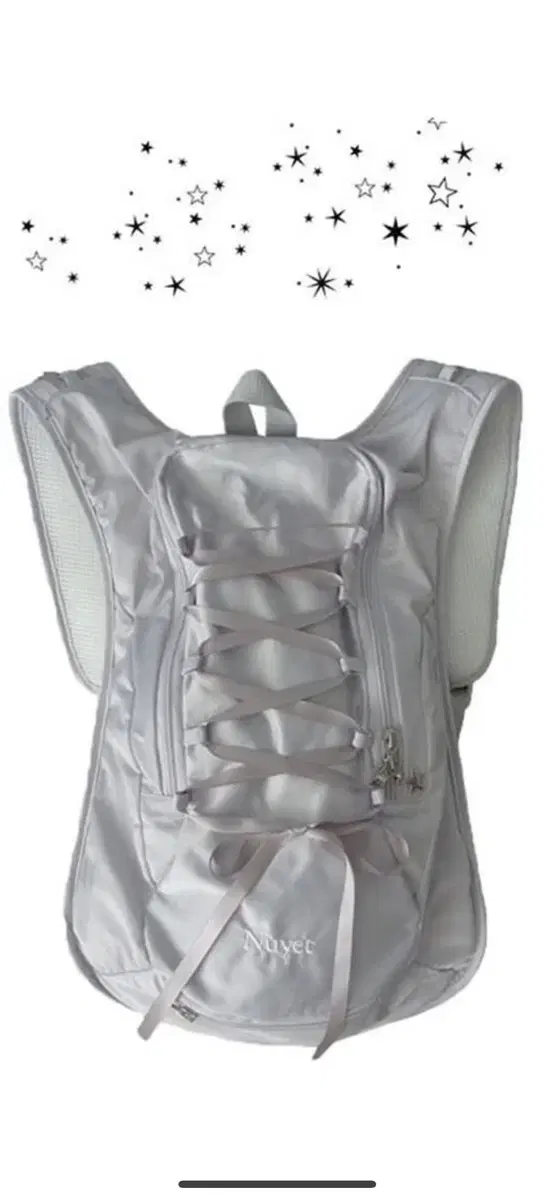 Nuyet Lace up backpack _ Grey 누옛 레이스업 백팩